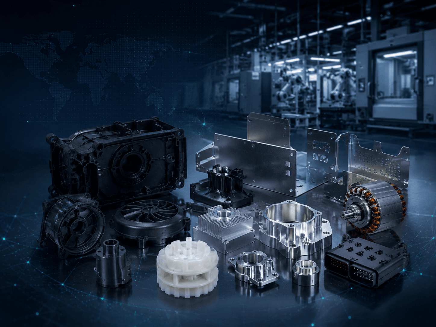 Custom plastic, sheet metal and electrical components